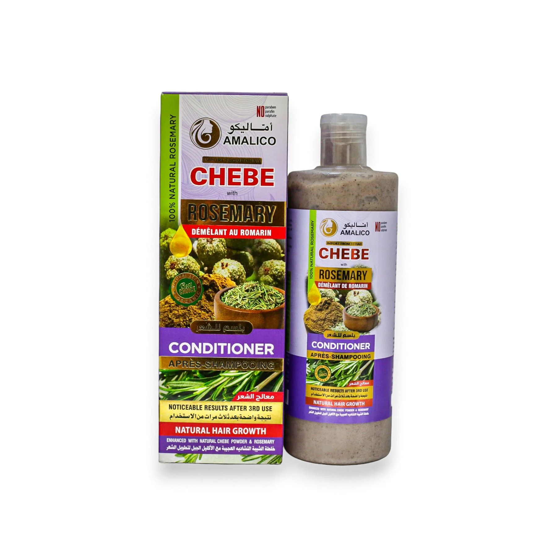 The product of Amalico Chebe Rosemary Hair Conditioner