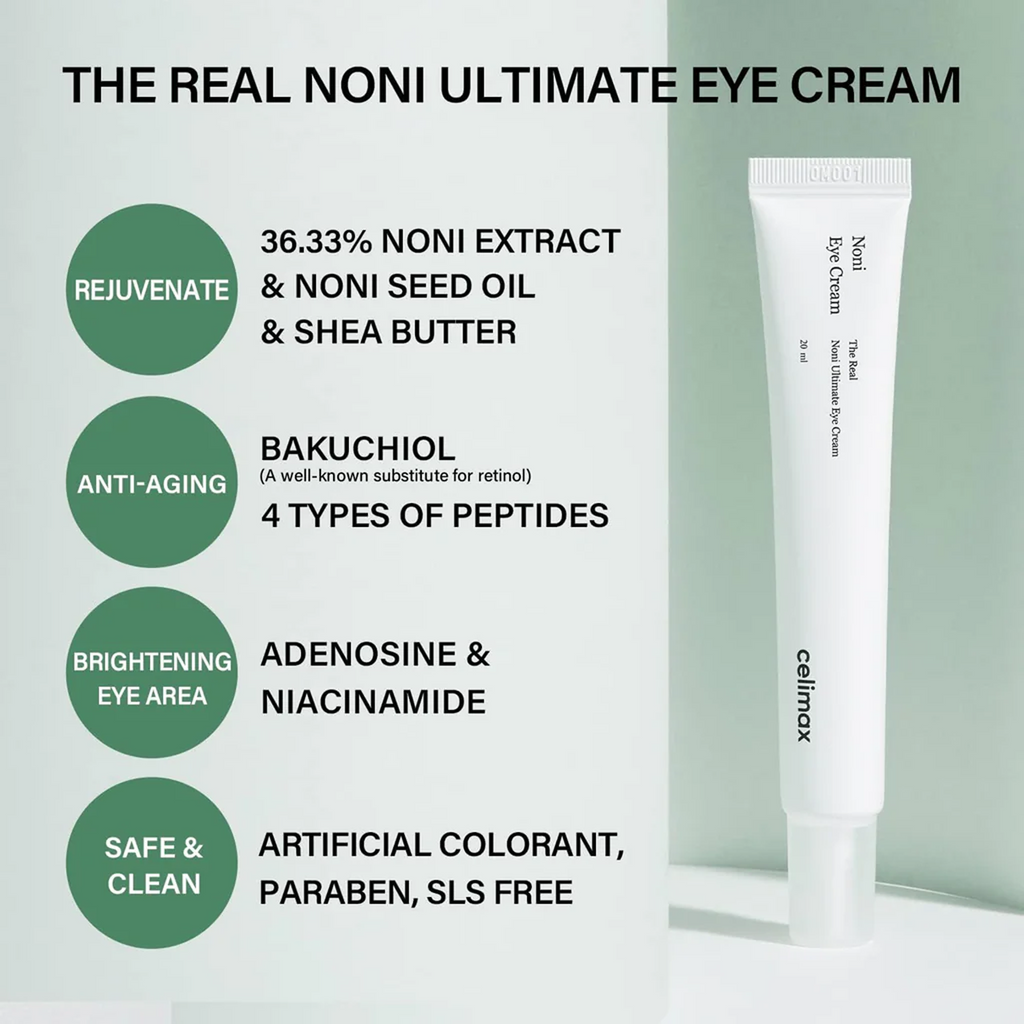 Key Benefits of using Celimax Noni Eye Cream