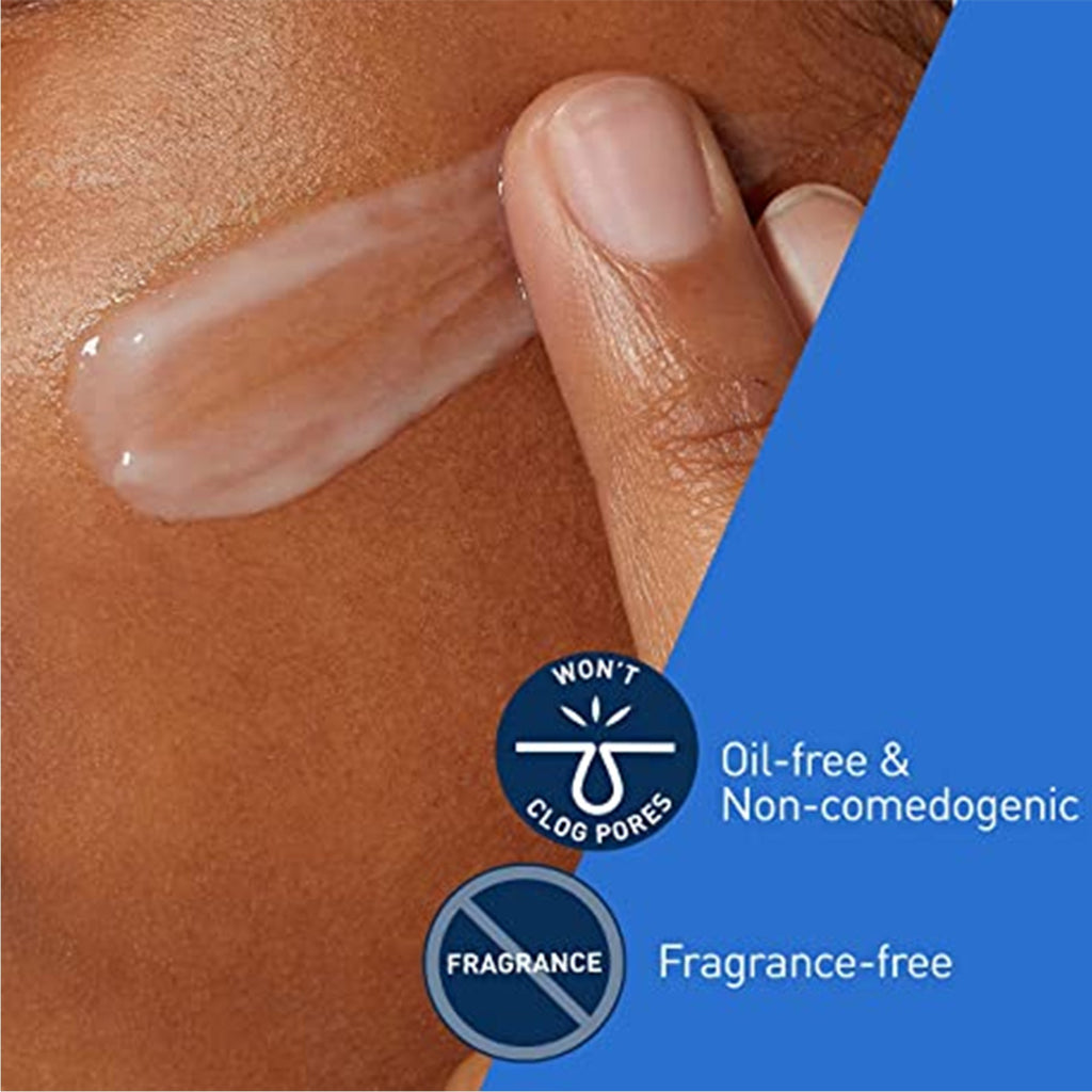 CeraVe PM Facial Moisturizing Lotion - Lightweight night cream with niacinamide, hyaluronic acid, and ceramides for hydration and skin restoration.