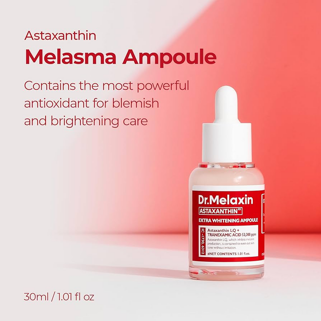 Key Benefits of using Dr.Melaxin Astaxanthin Brightening Ampoule