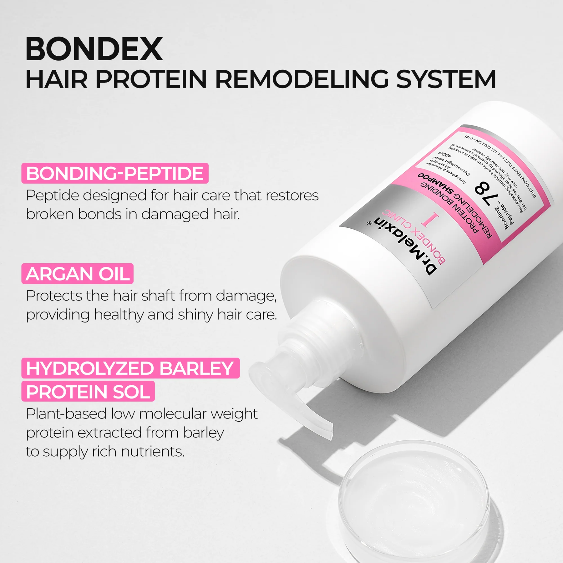 Advantages of using Dr.Melaxin Bondex Protein Bonding Remodeling Shampoo