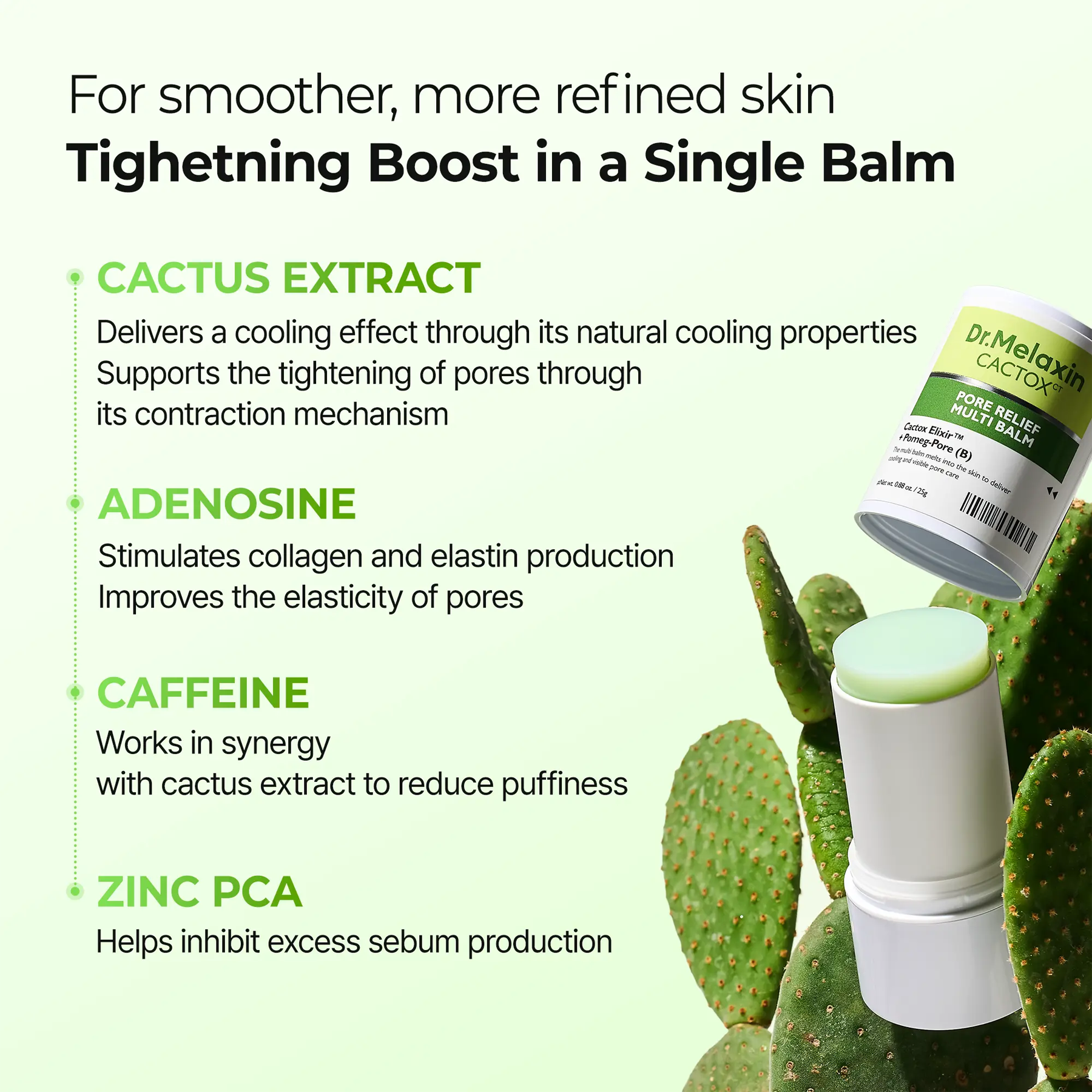 Advantages of using Dr.Melaxin Cactox Pore Relief Multi Balm