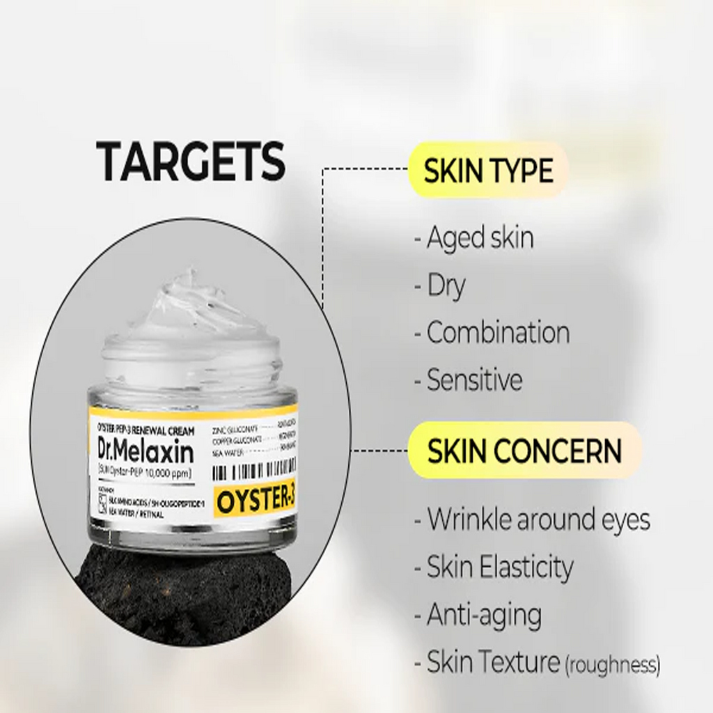 Benefits of using Dr.Melaxin Oyster Peptide Cream