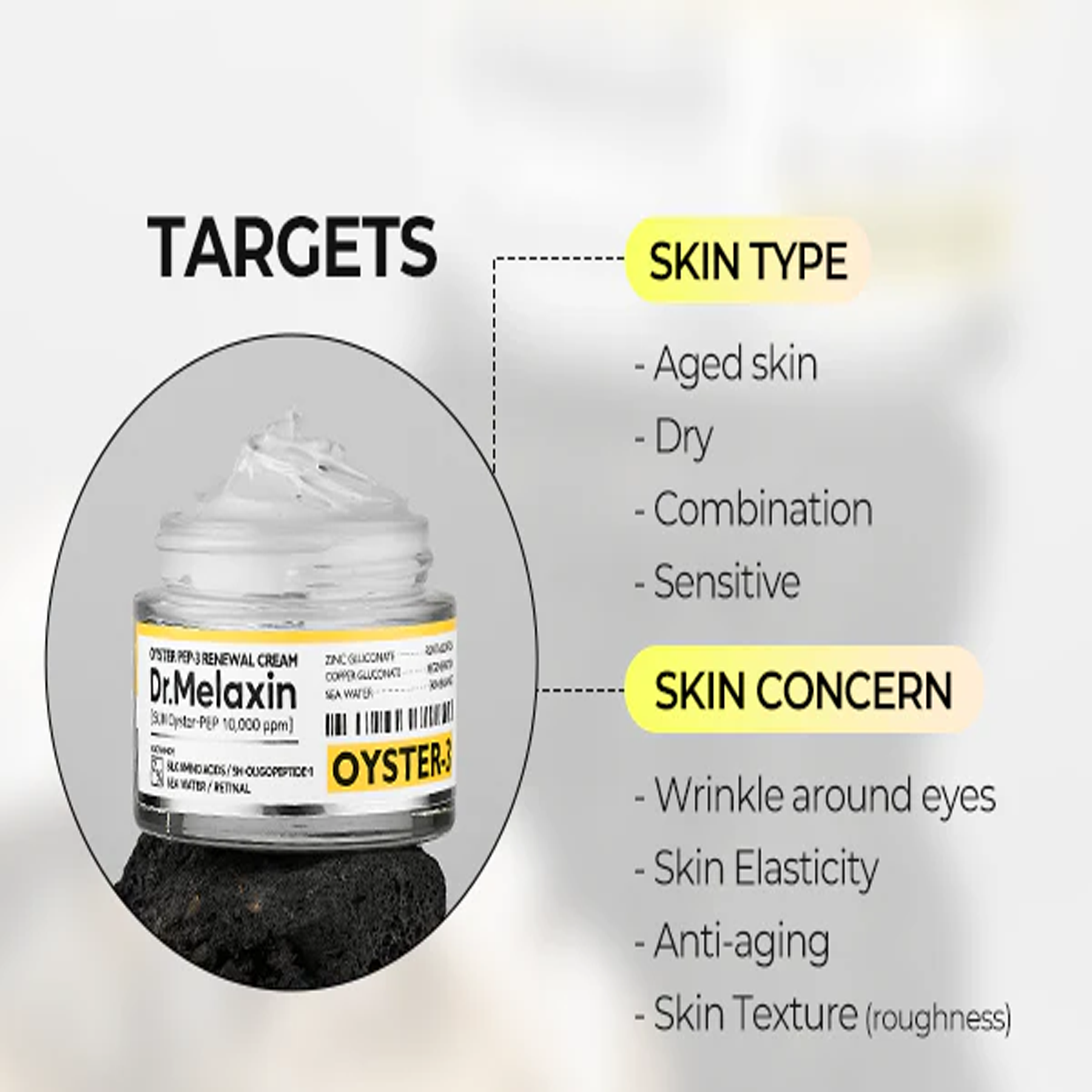 Benefits of using Dr.Melaxin Oyster Peptide Cream