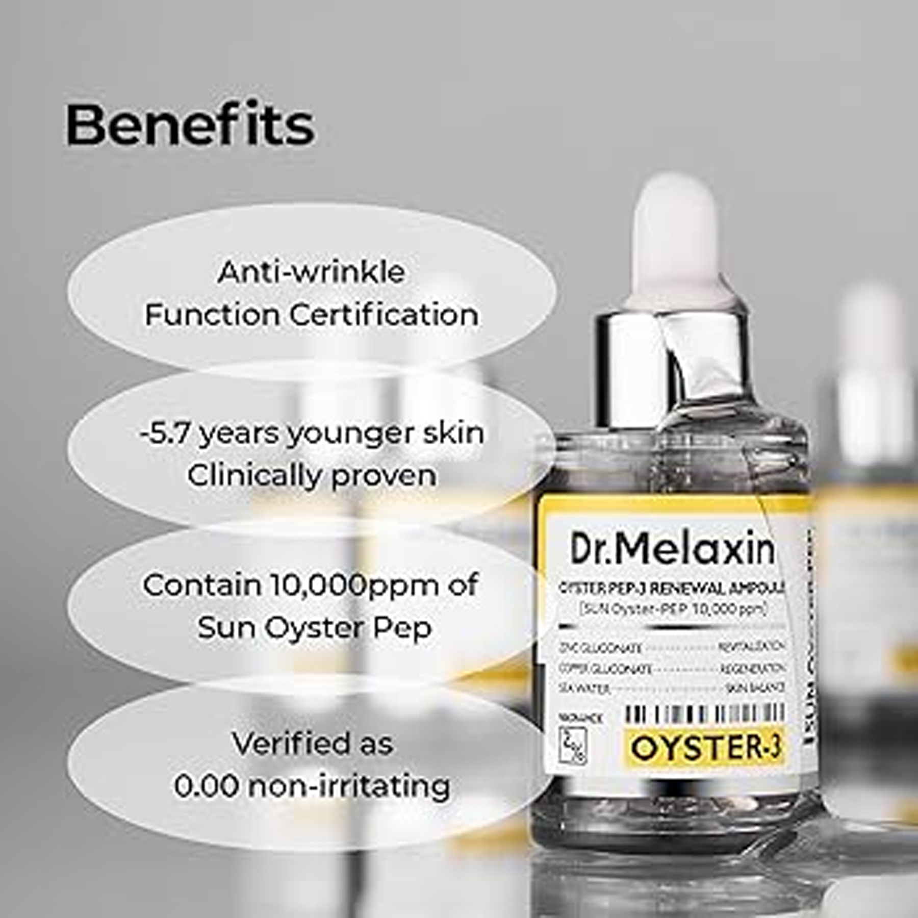 Benefits of using Dr.Melaxin Oyster Peptide Serum