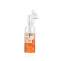 Bottle of Dr.Rashel Vitamin C Cleansing Foam Face Wash with text "Vitamin C Cleansing Foam Face Wash - Brightening and Pore Clarifying Cleanser