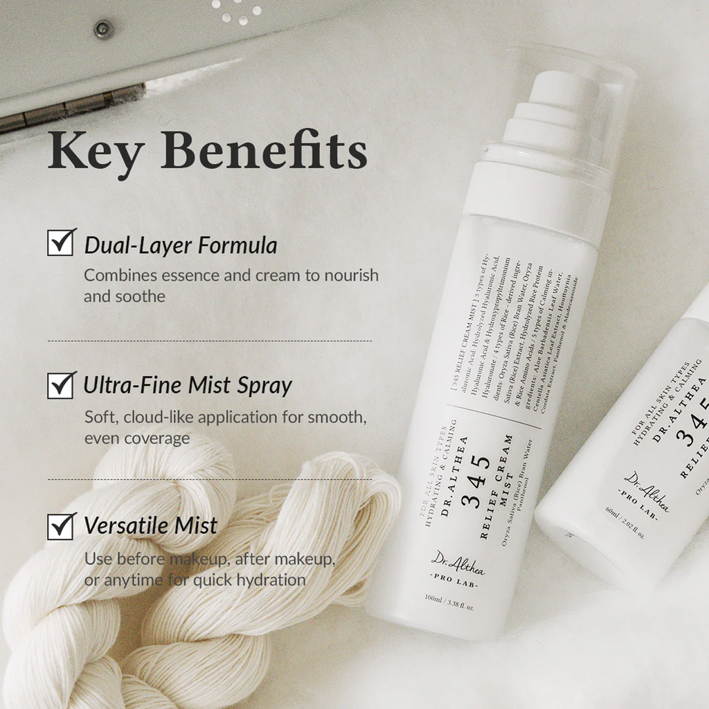 Advantages of using Dr. Althea 345 Relief Cream Mist