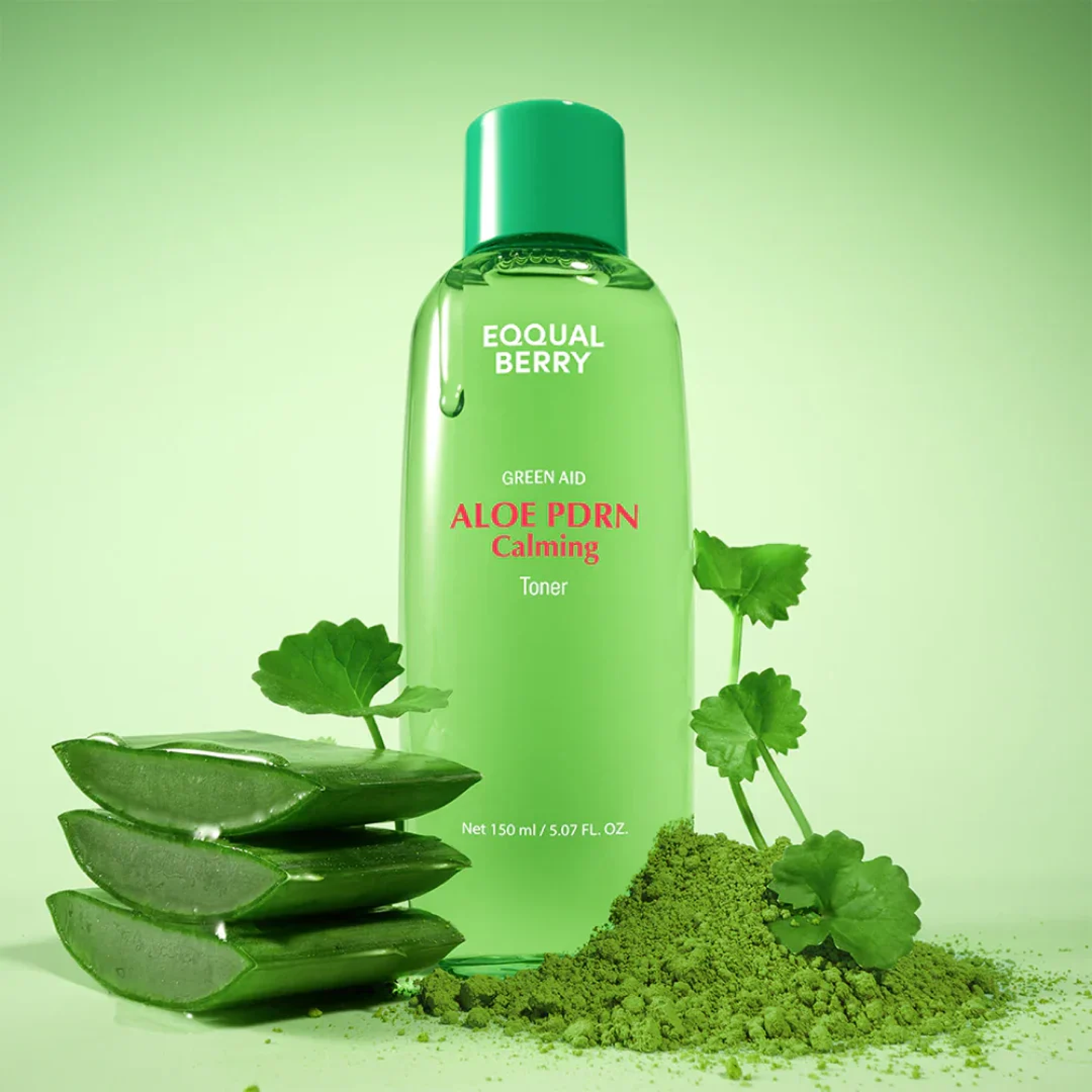 EQQUALBERRY Green And Aloe PDRN Calming Toner available on qasramal store