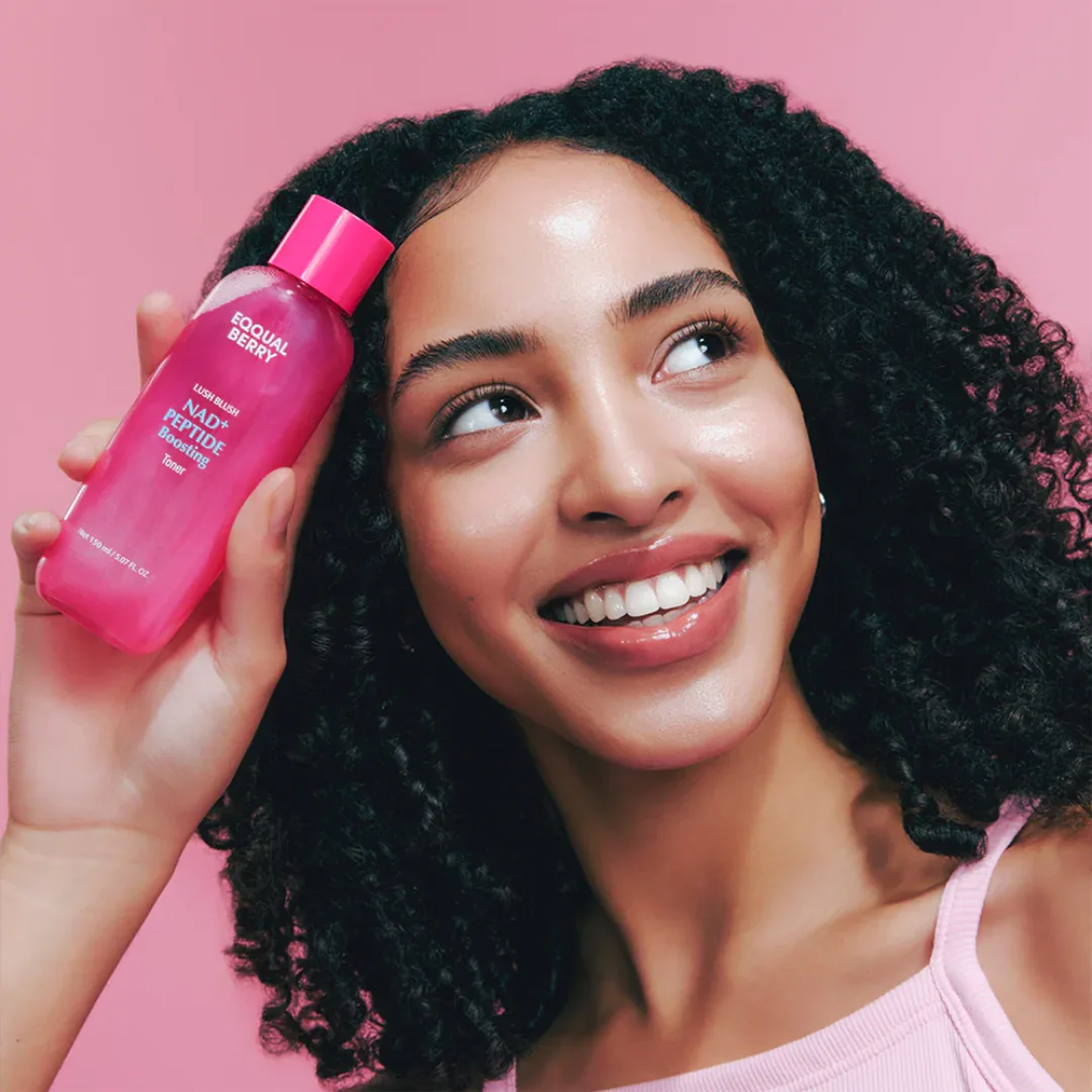 EQQUALBERRY Lush Blush NAD+ Peptide Boosting Toner avaibale on qasrjamal store