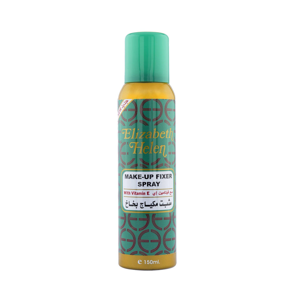 Elizabeth Helen Makeup Fixer Spray with Vitamin E 150 ml. Locks in makeup and prevents fading and cracking.
