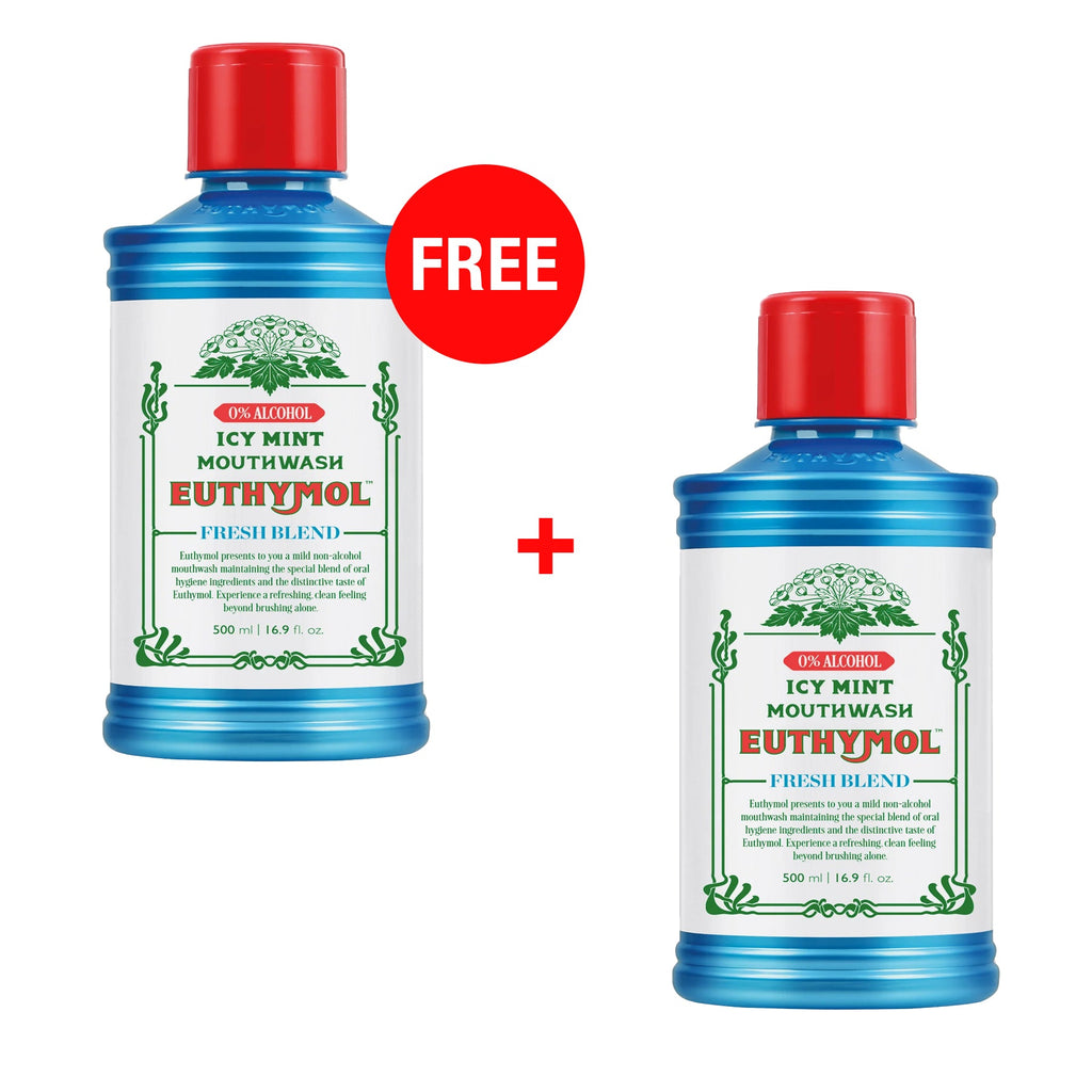 Euthymol Icy Mint Mouthwash Fresh Blend - 500ml