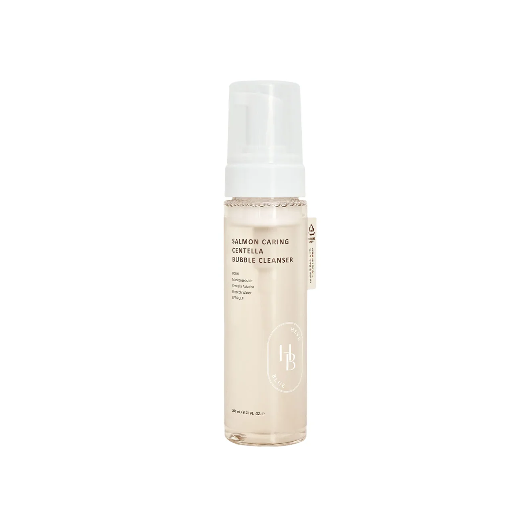 The product of HEVEBLUE Salmon Caring Centella Bubble Cleanser