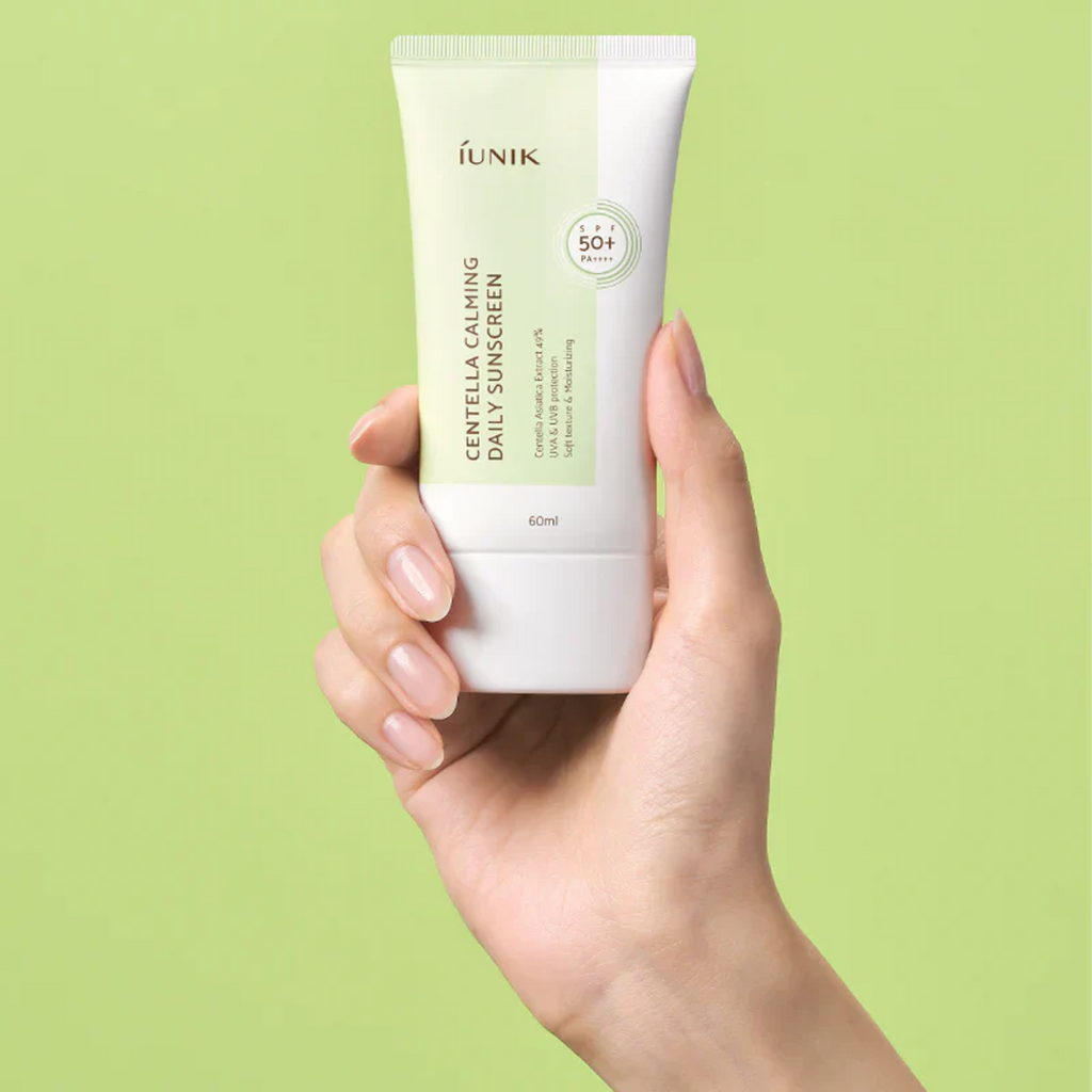 IUNIK Centella Calming Daily Sunscreen SPF50 available on qasrjamal store