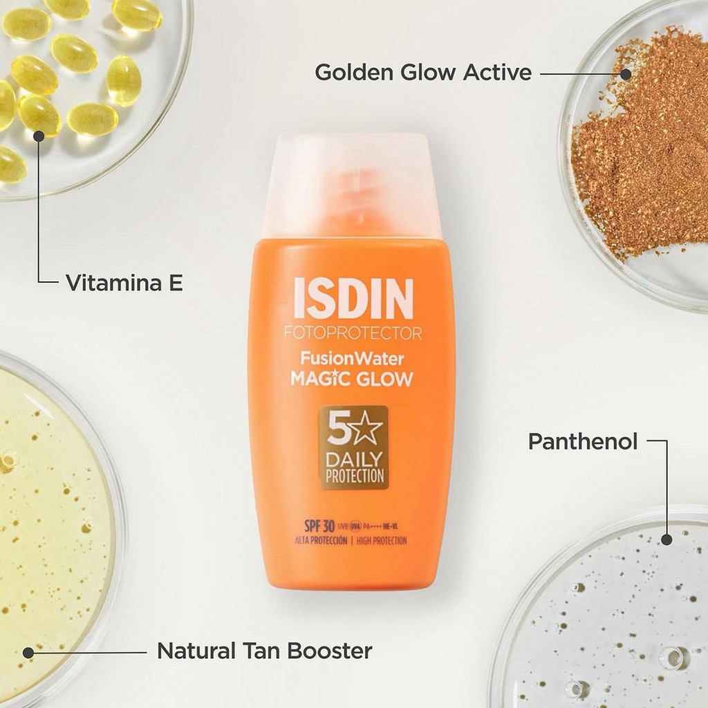 Benefits of using Isdin Fotoprotector Fusion Water Magic Glow SPF30