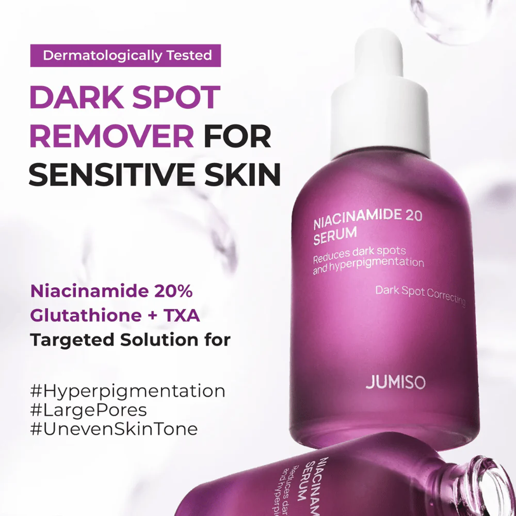 Key Benefits of using Jumiso Niacinamide 20 Serum