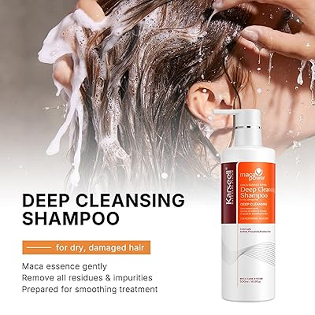 Key Benefits of using Karseell Maca Power Deep Cleansing Shampoo
