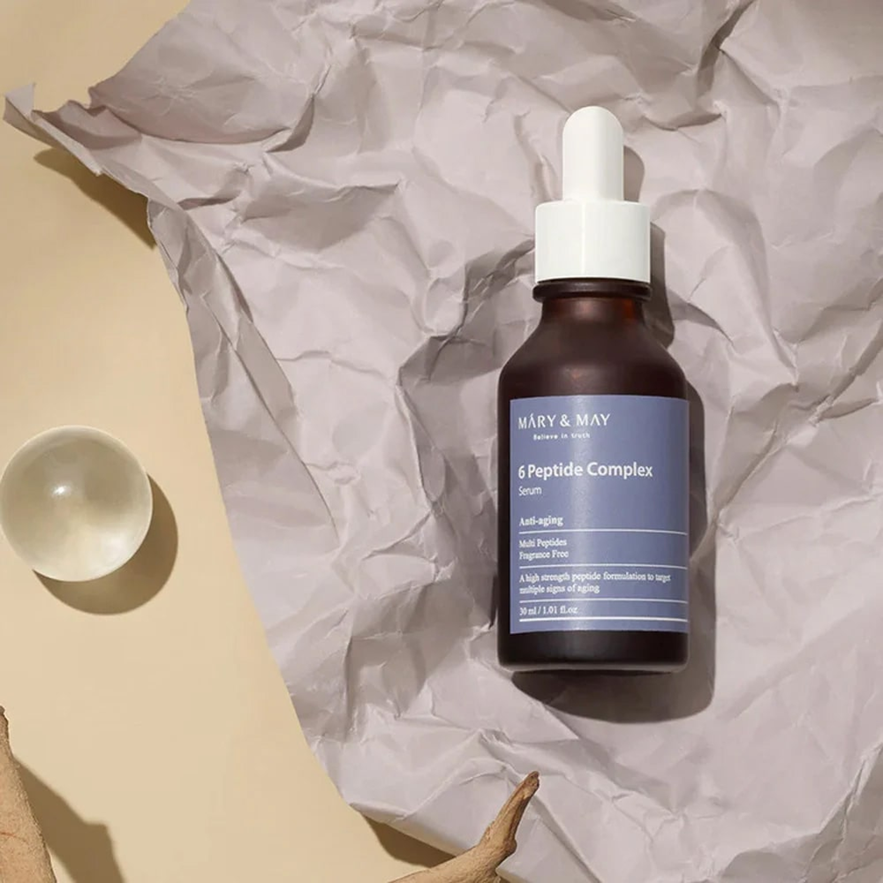 Mary&May 6 Peptide Complex Serum available in qasrjamal