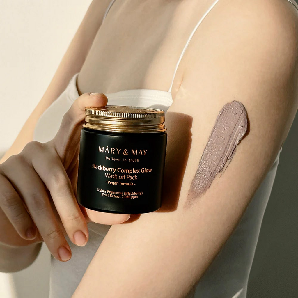 Key Benefits of using Mary&May Vegan Blackberry Complex Glow Wash Off Pack