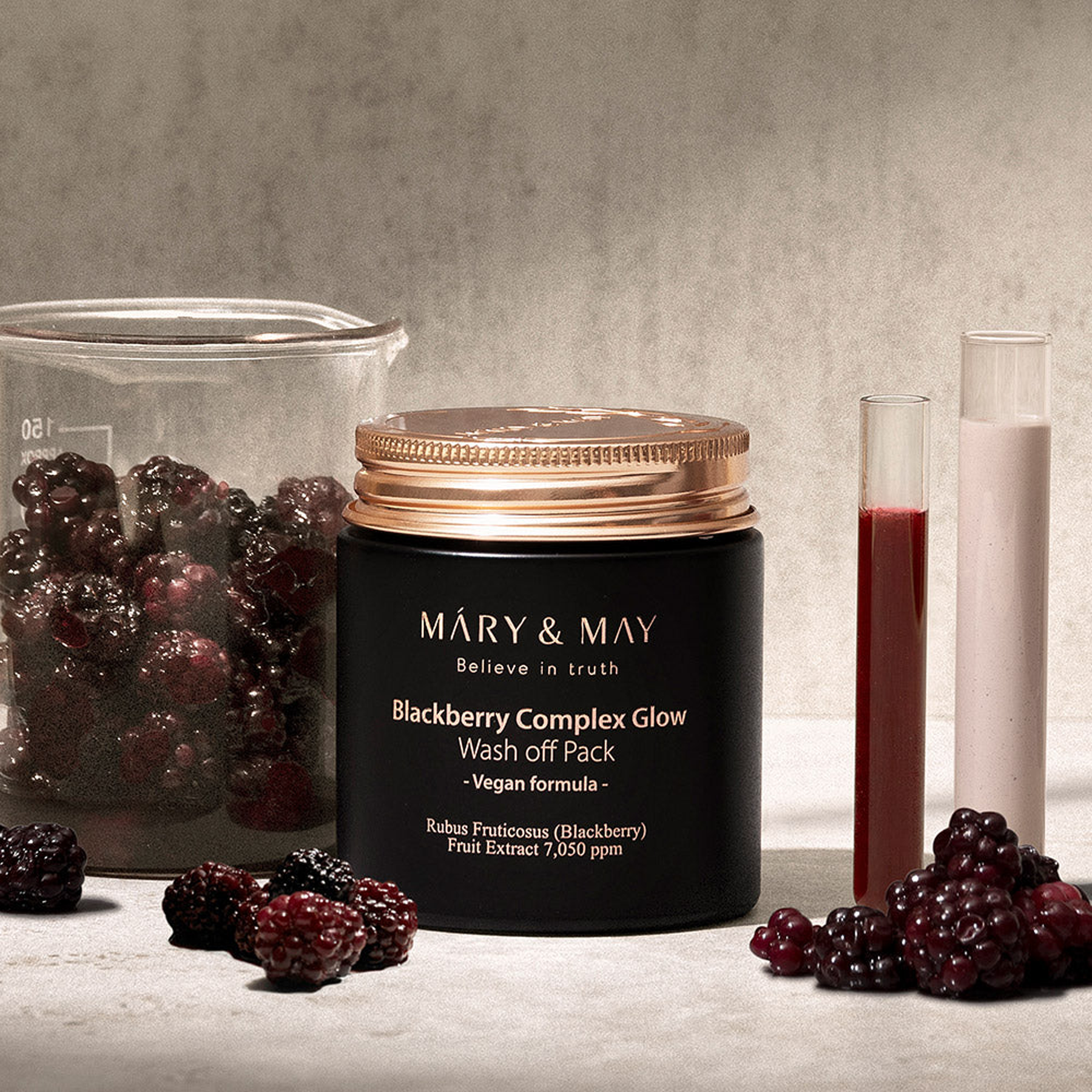 Mary&May Vegan Blackberry Complex Glow Wash Off Pack available on qasrjamal store