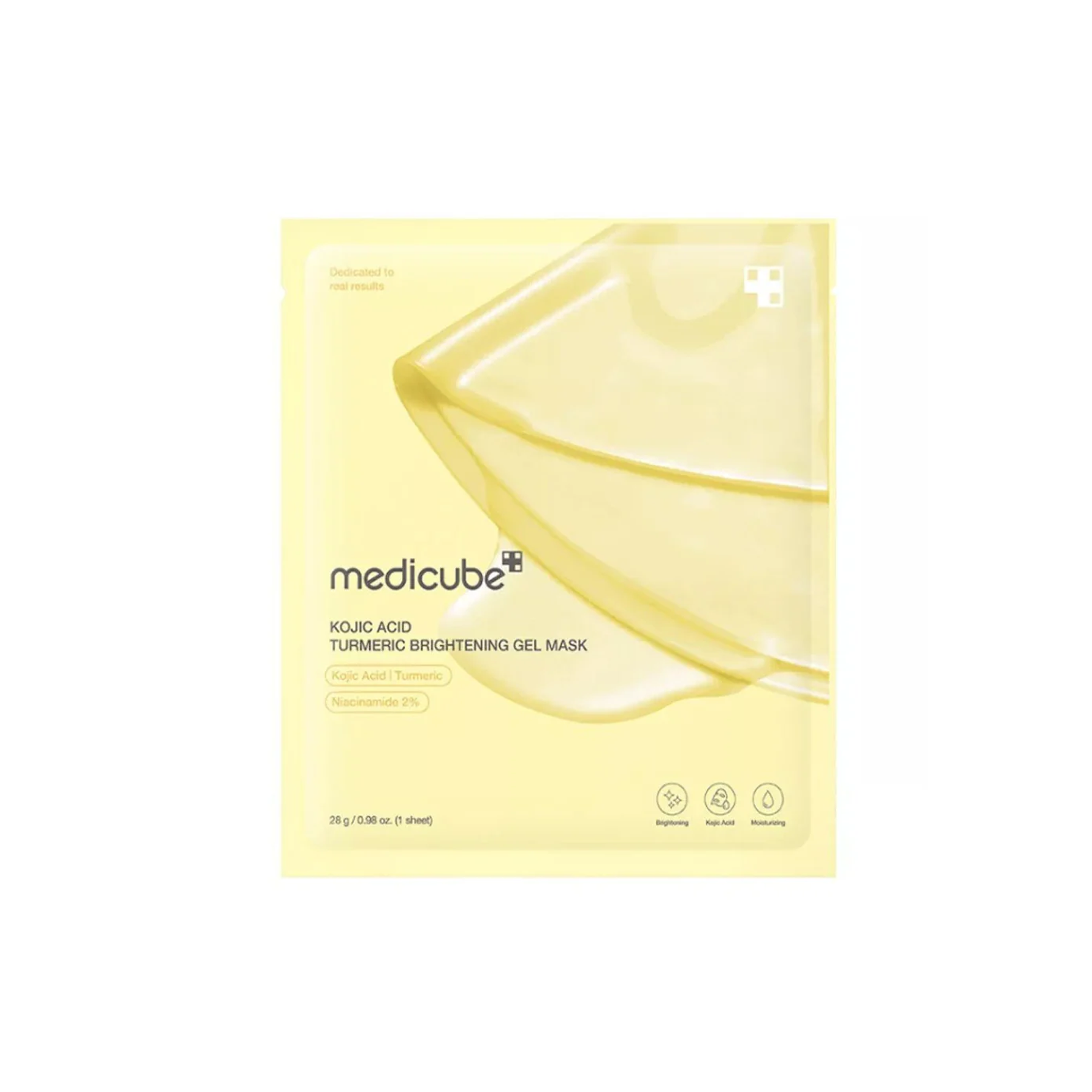 The product of Medicube Kojic Acid Turmeric Brightening Gel Mask 