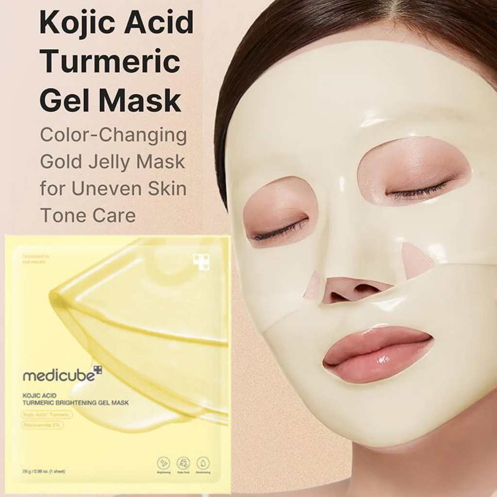 Key Benefits of using Medicube Kojic Acid Turmeric Brightening Gel Mask 