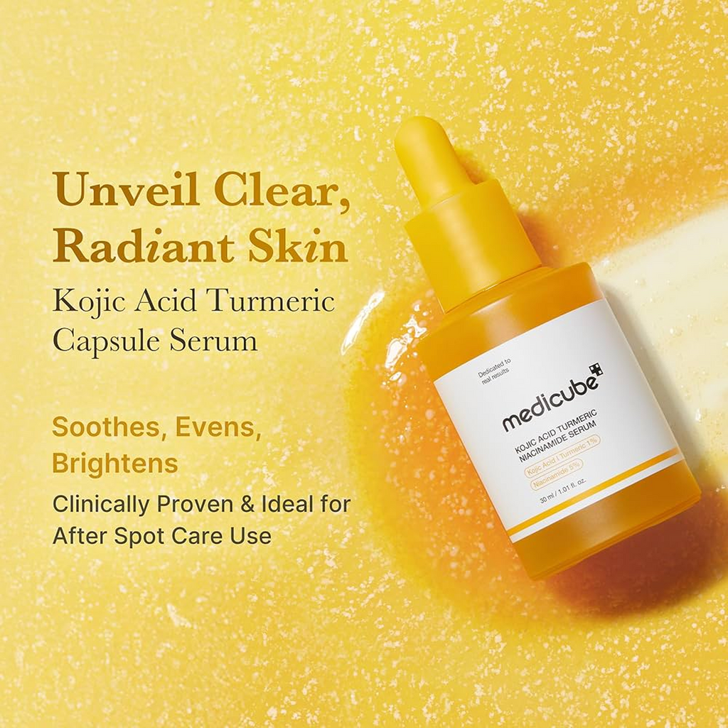Key Benefits of using Medicube Kojic Acid Turmeric Niacinamide Serum