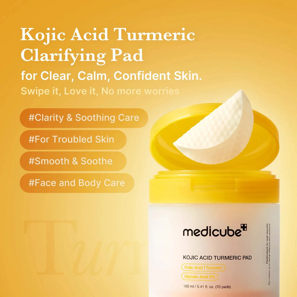 Key Benefits of Medicube Kojic Acid Turmeric Pad