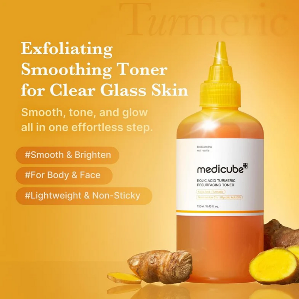 Benefits of uisng Medicube Kojic Acid Turmeric Resurfacing Toner 