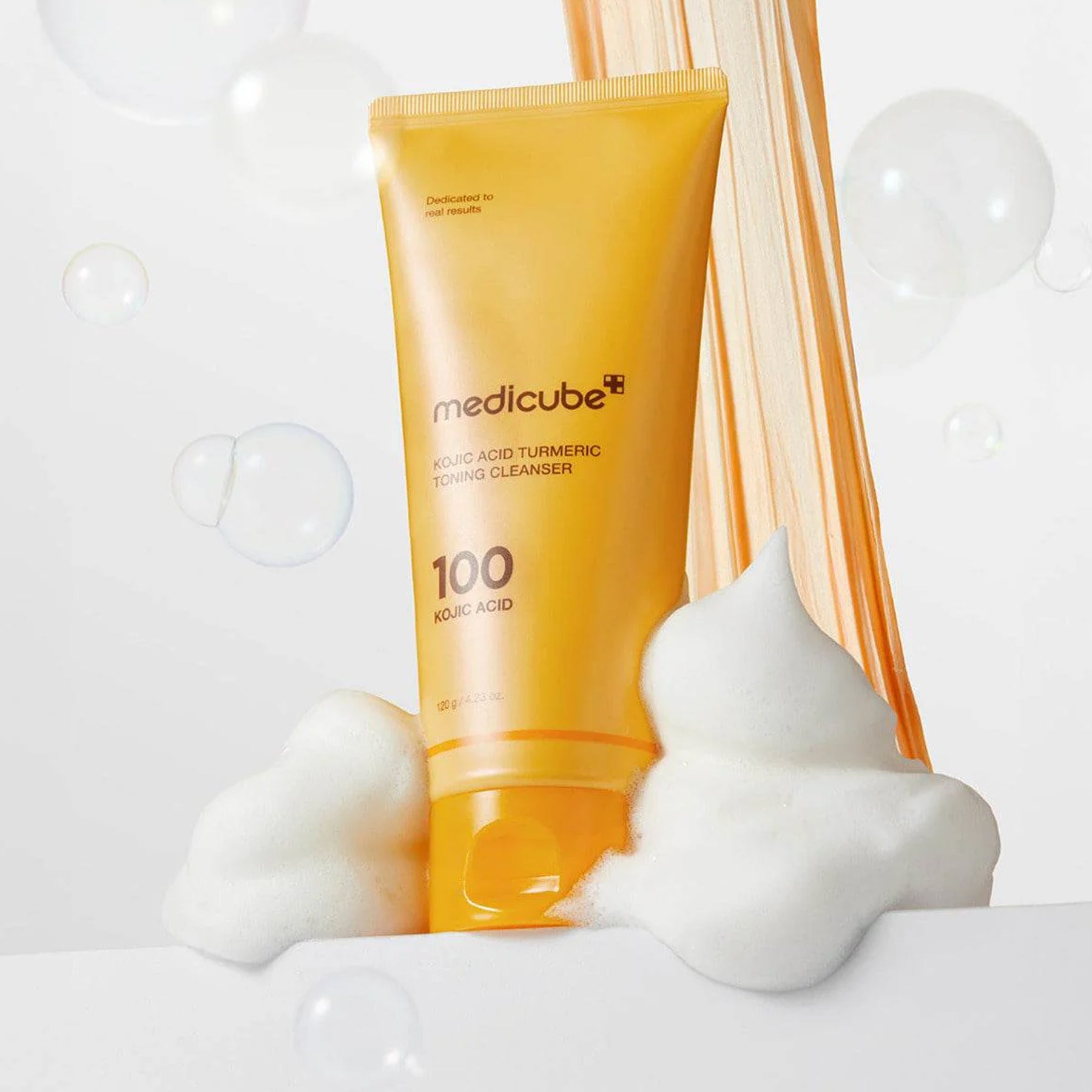 Medicube Kojic Acid Turmeric Toning Cleanser available on qasrjamal store