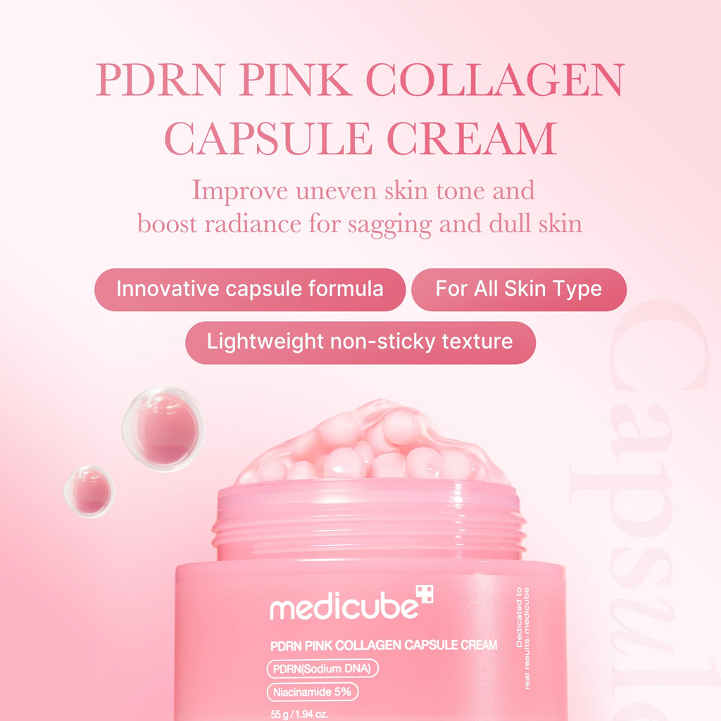 Advantages of Medicube PDRN Pink Collagen Capsule Cream