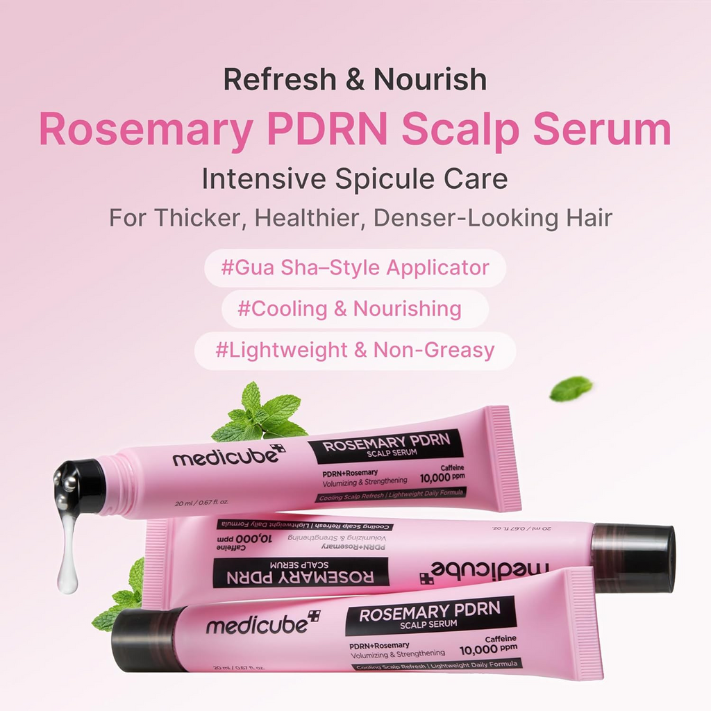 Benefits of using Medicube Rosemary PDRN Scalp Serum