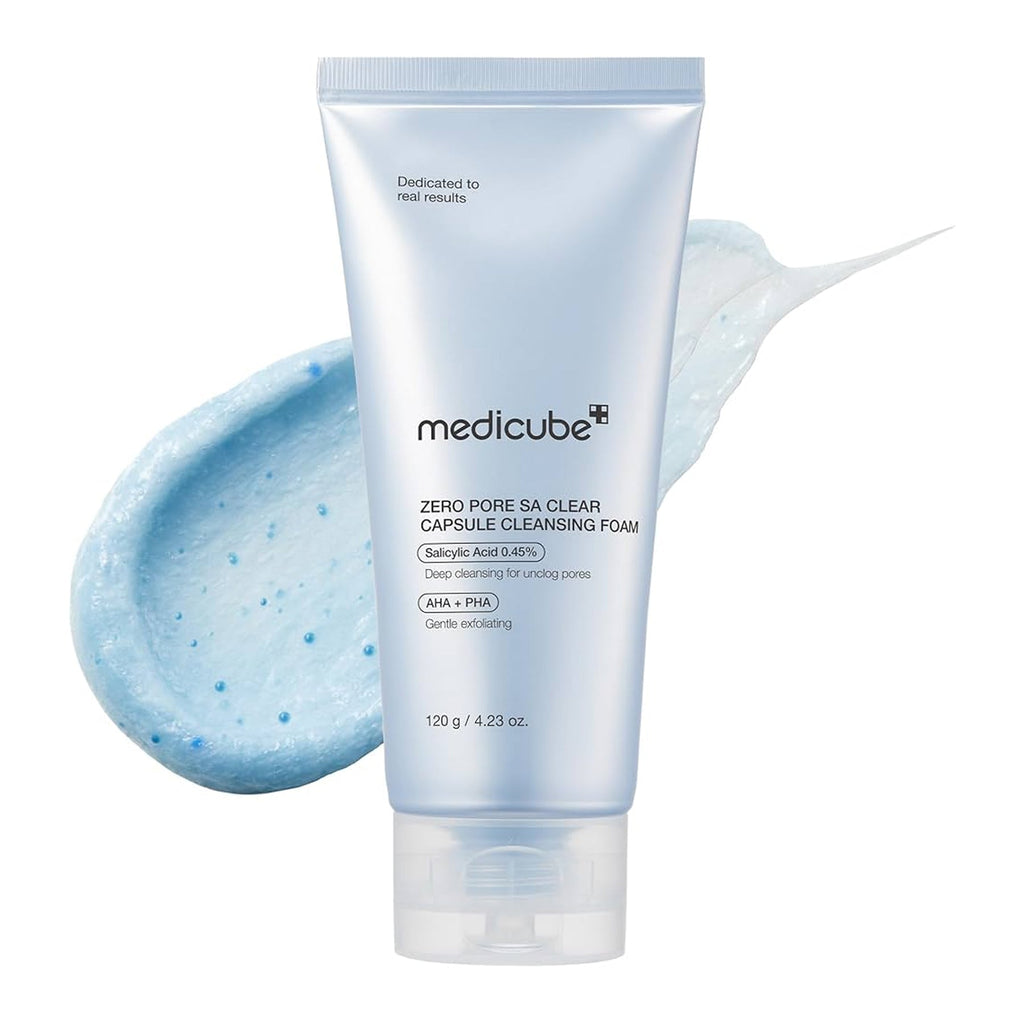 The product of Medicube Zero Pore SA Clear Capsule Cleansing Foam 