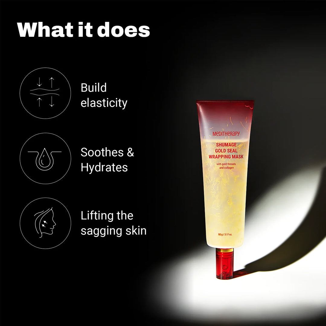 The Key Benefits of using Meditherapy Shumage Gold Seal Wrapping Mask