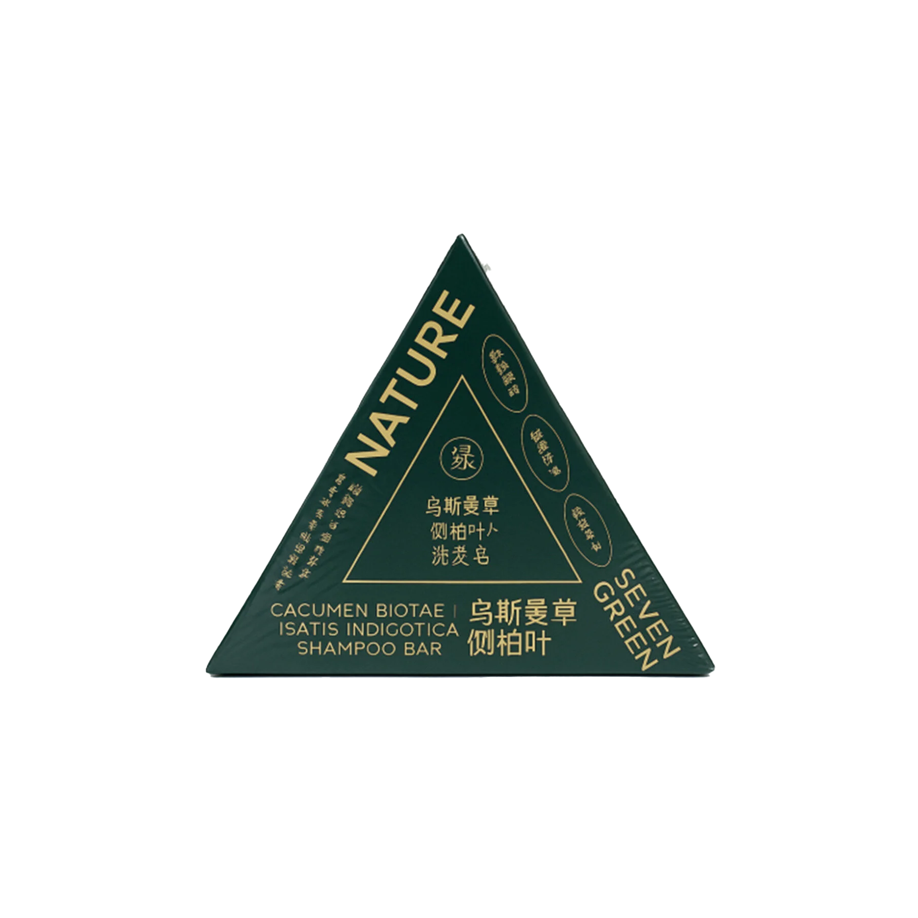 The product of Nature Seven Green Cacumen Biotae Isatis Indigotica Shampoo Bar