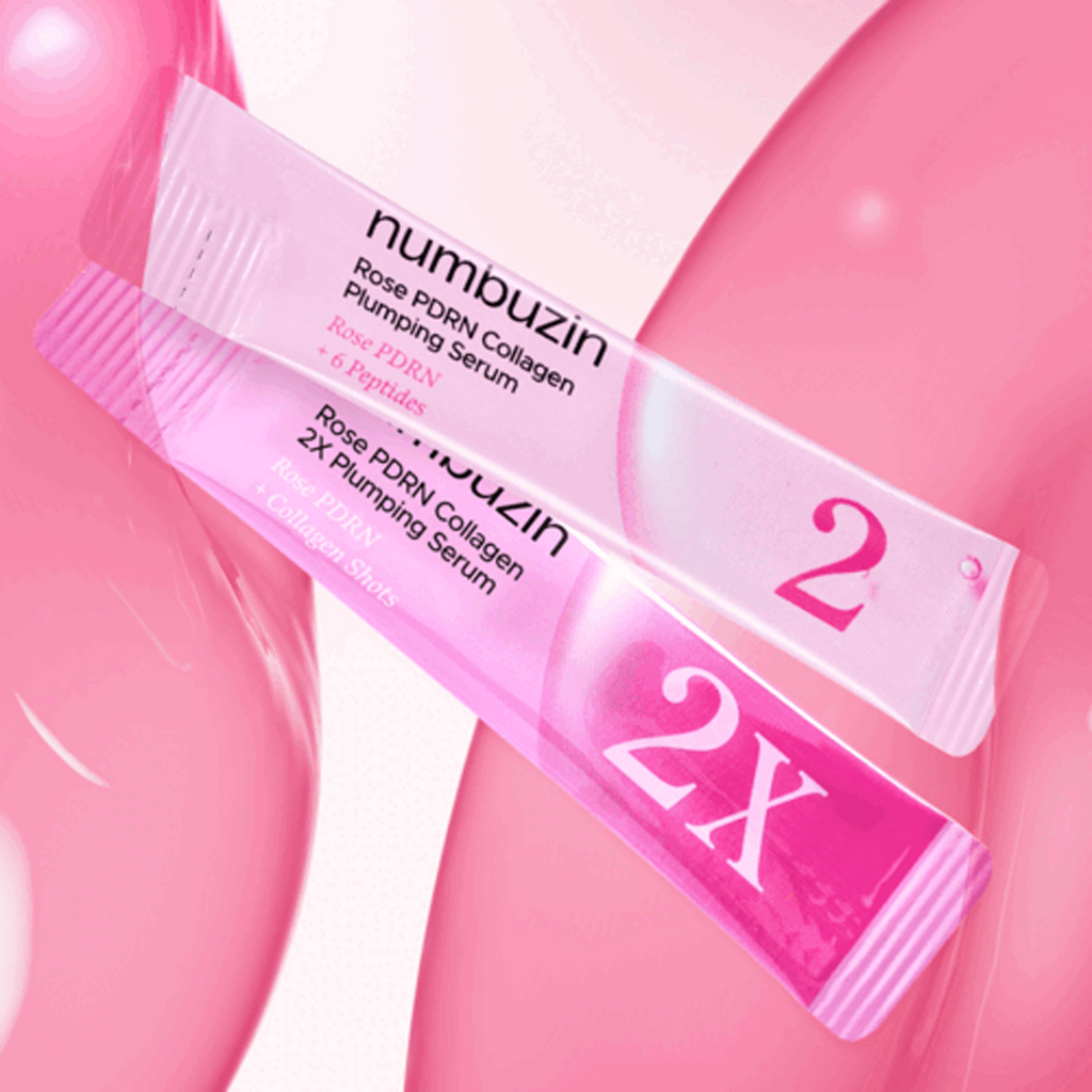 Key Benefits of using Numbuzin No.2 Rose PDRN Collagen Plumping Serum Duo