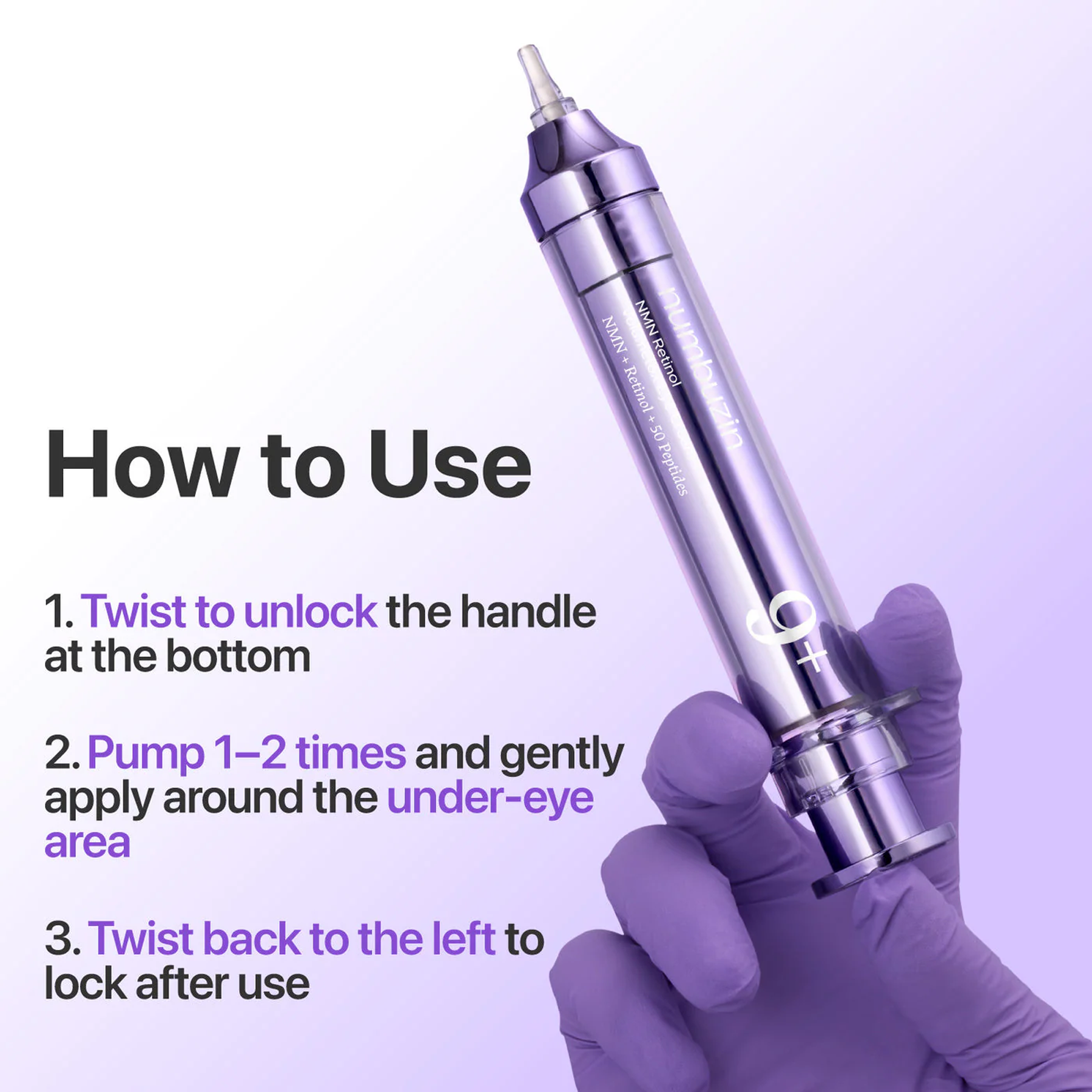 Key Benefits of using Numbuzin No.9 NAD+ Retinol Volumetox Eye Cream