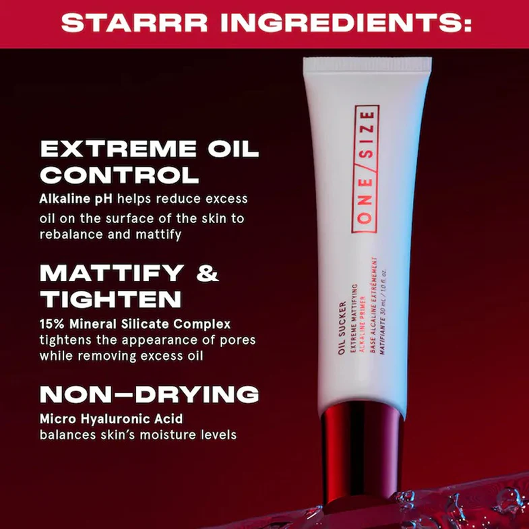 The Key Benefits of using One Size Oil Sucker Extreme Mattifying Alkaline Primer