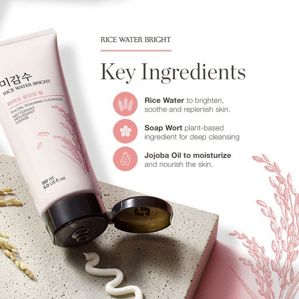 The Key Benefits of Rice Water Bright Foaming Cleanser