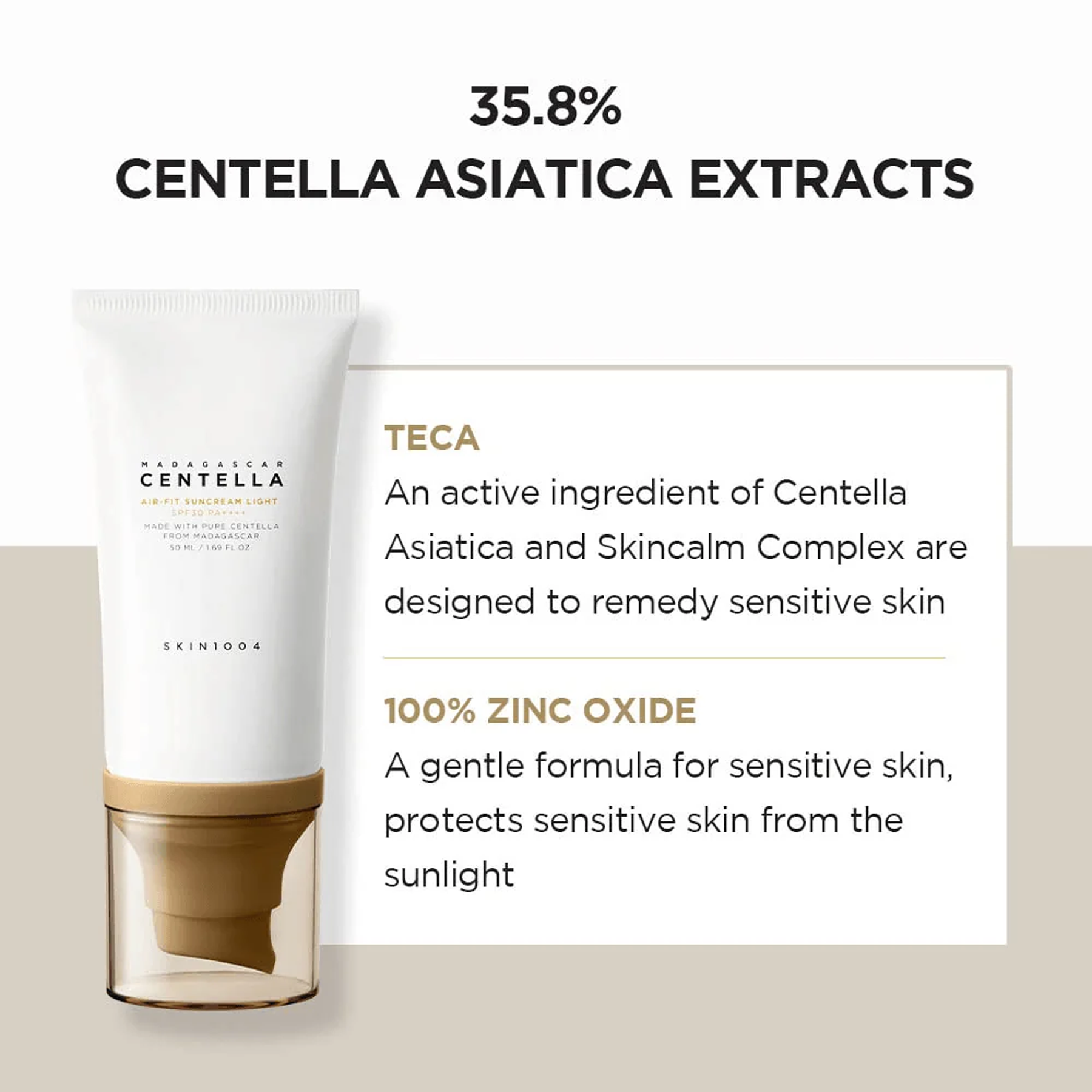 Benefits of using SKIN1004 Madagascar Centella Air-Fit Suncream