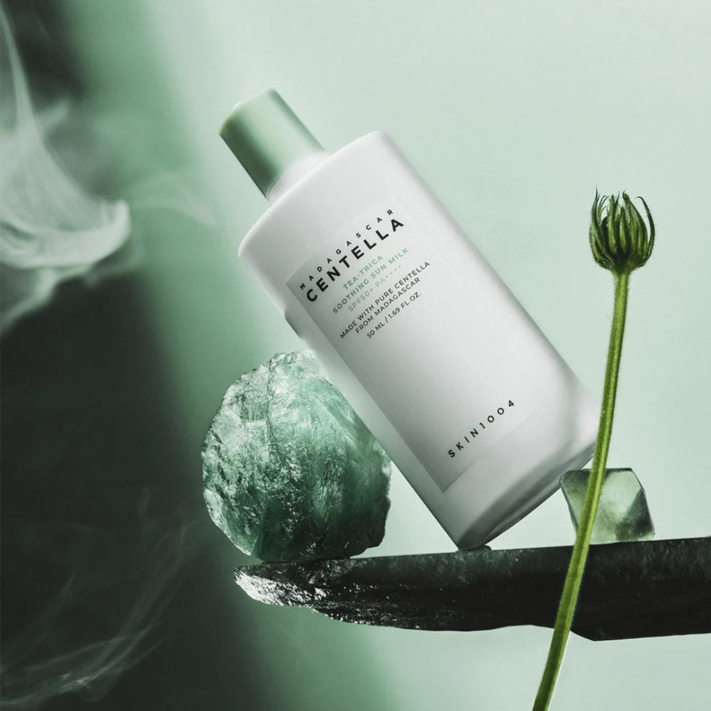 SKIN1004 Madagascar Centella Tea-Trica Soothing Sun Milk available on qasrjamal