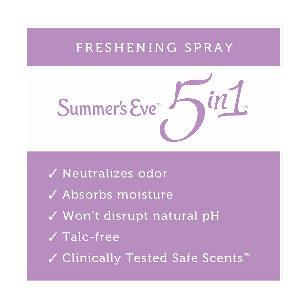 Summer's Eve Island Splash Deodorant Spray Pink  2.0 oz -  TALC FREE Vaginal Spray