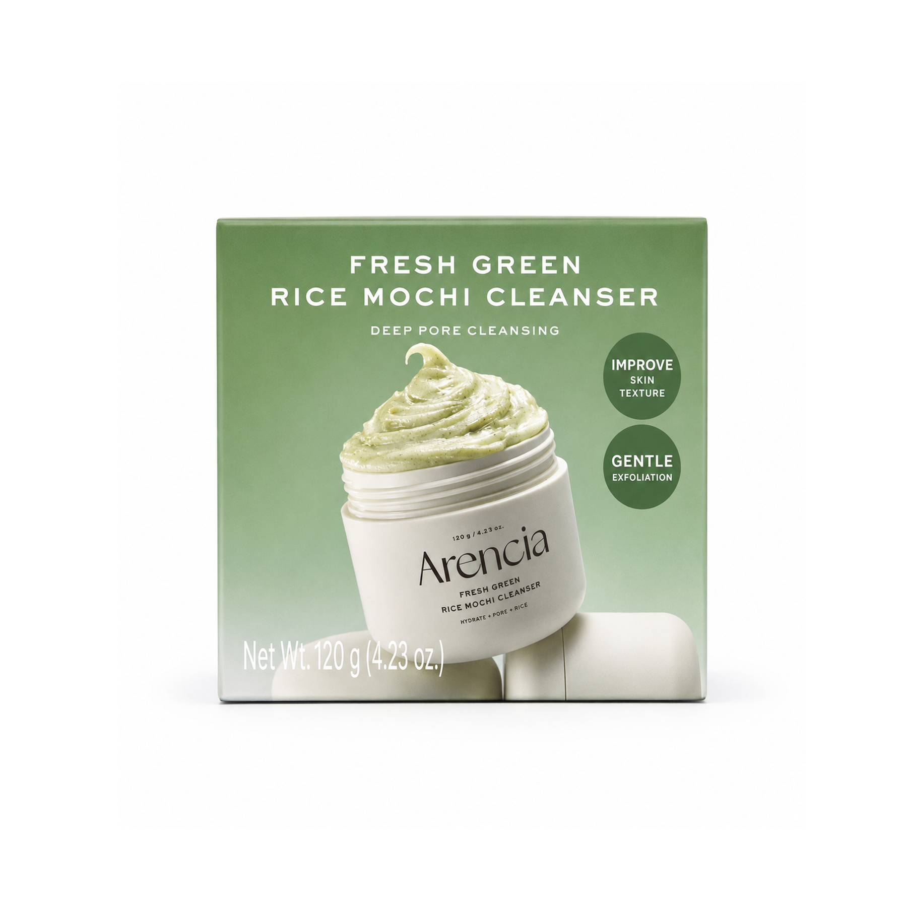 Arencia Fresh Green Rice Mochi Cleanser - 120g