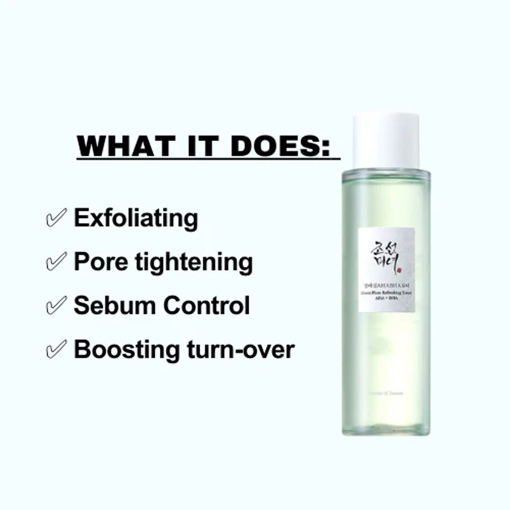 Beauty of Joseon Green Plum Refreshing Toner : AHA + BHA 150ml